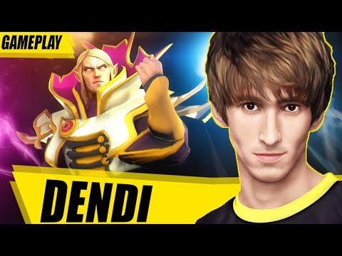 DENDI on INVOKER DOTA 2 GAMEPLAY