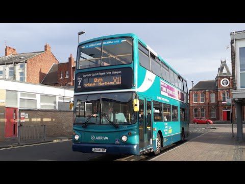 BEFORE WITHDRAWL: Route 44 | X434FGP/7478 - Arriva Northumbria: DAF DB250RS/Alexander ALX400