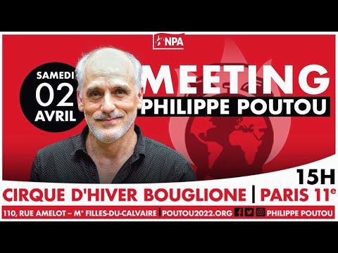 Meeting de Philippe Poutou à Paris