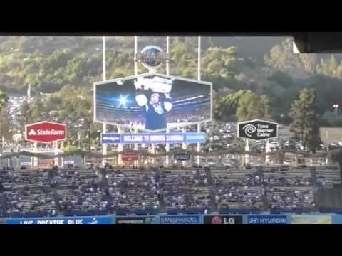 Los Angeles Kings with Stanley Cup @ Dodger Stadium