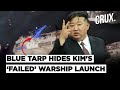 Kim Fumes North Korea Probes Failed Warship Launch Satellite Images Show Partially Sunken Frigate
