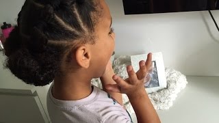 GenesisEnzo | Low Ponytails on Natural Hair | Easy kids hairstyle