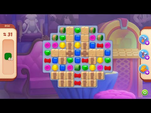 Homescapes level 856 - 21 Moves - No Boosters