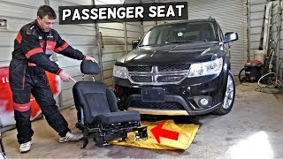 DODGE JOURNEY FRONT RIGHT PASSENGER SEAT REMOVAL REPLACEMENT. FIAT FREEMONT