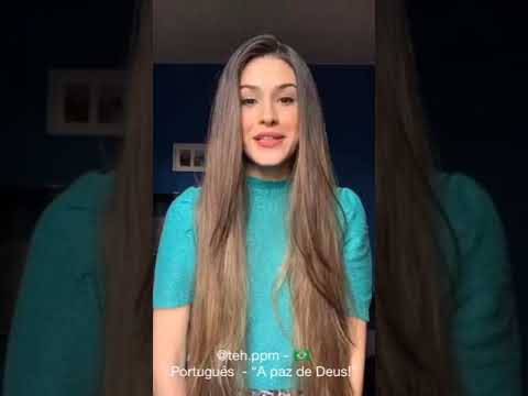 Saudação "A paz de Deus" em diversas línguas 😍🔥