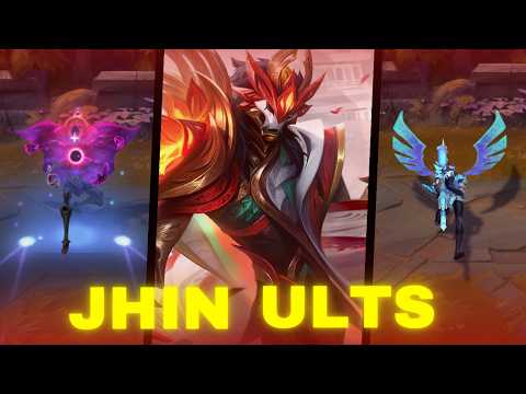 All Jhin Ults Spotlight 2025 | VFX & SFX | Up To Mythmaker | League of Legends