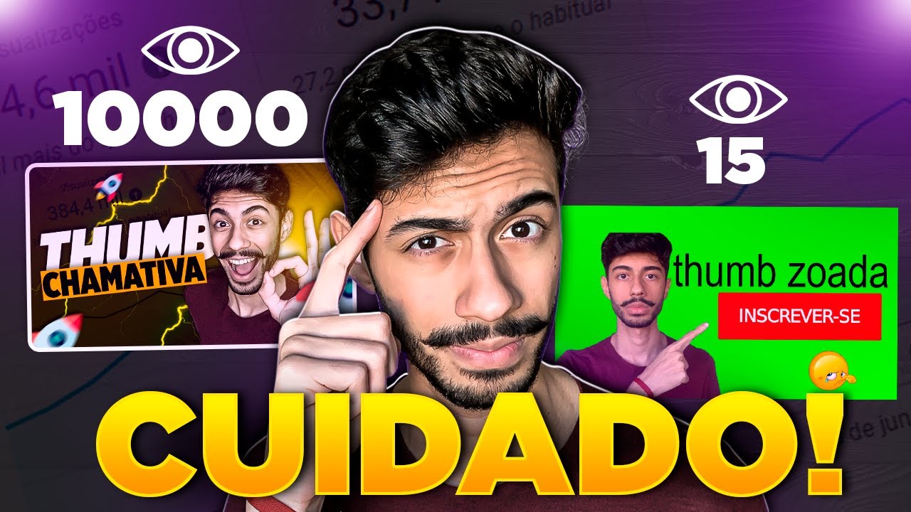🚨 5 PIORES ERROS QUE YOUTUBERS INICIANTES COMETEM NA HORA DE FAZER UMA THUMBNAIL !