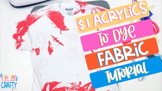 How To Use $1 Acrylic Paint On Fabric