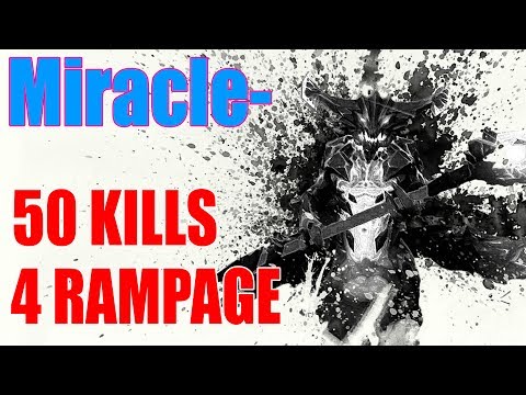 Miracle OD | 50 kills + 4 Rampage | crazy battle - Dota 2 gameplay