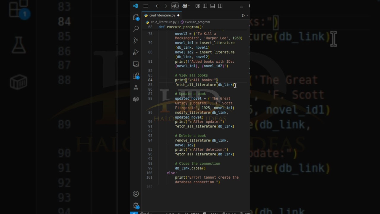 🔥 Python SQLite CRUD Tutorial (3-Min Guide!) #python #coding #sql
