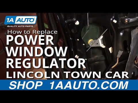 How To Replace Power Window Regulator 98-02 Lincoln Town Car [PART 1]