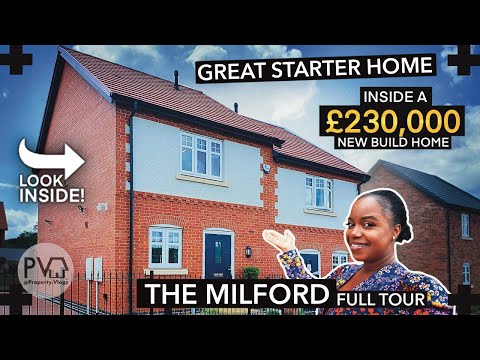 Touring a £230,000 😍 2 Bedroom New Build House Tour UK | Inside THE MILFORD Peveril Homes  Show Home