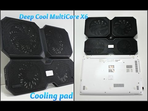 Deepcool | Daugiagyslis x6 | Nešiojamojo kompiuterio aušintuvas iki 15,6" | Juodas | 380X295X24mm mm | 900g g video