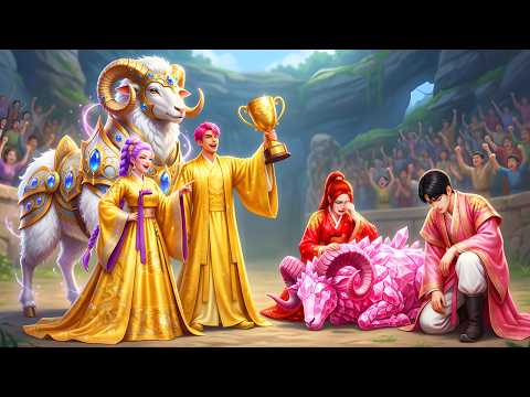 Golden  Family VS Pink Family: RUMI Gets The Magic Sheep Racing Championship - KPOP Demon Hunters