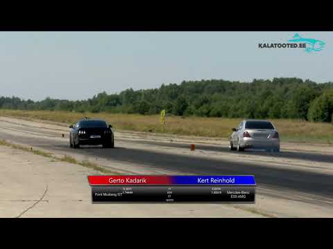 Gerto Kadarik - Ford Mustang GT vs Kert Reinhold - Mercedes-Benz E55 AMG. Dragrace@EDRAnationals2019