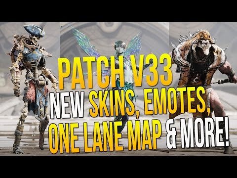 Paragon v33 Patch All Changes "NEW SKINS, EMOTES, ONE LANE MAP,  BEST WEEKLY CARD PACK EVER"