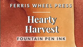 🍁🎃 "Hearty Harvest" Autumnal Pumpkin Spice Ink  🍂 FWP Swatch & Comparison -  #fountainpen