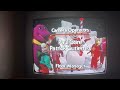 Closing To Barney Waiting For Santa 1992 VHS 1993 Reprint