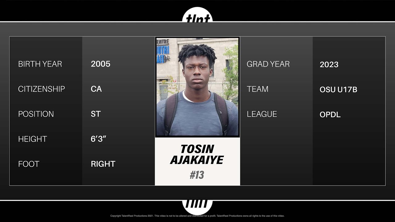 Tosin Ajakaiye 2022 Ottawa South United Highlight Reel
