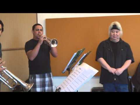 Eric Miyashiro rehearsing Birdland - Speakin´Jazz Big Band