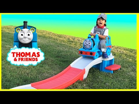 Step2 THOMAS THE TANK ENGINE Up & Down Roller Coaster Video