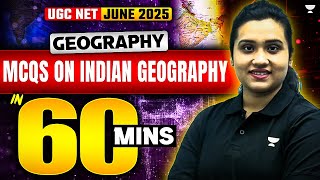 UGC NET Geography June 2025 | Indian Geography MCQs in 60 Mins | Class 10 | By Kritika Mam