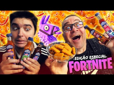 DESAFIO DOS NUGGETS PICANTES + FORTNITE