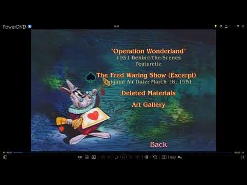 Alice In Wonderland:Masterpiece Edition (Disc 2) 2004 DVD Menu Walkthrough