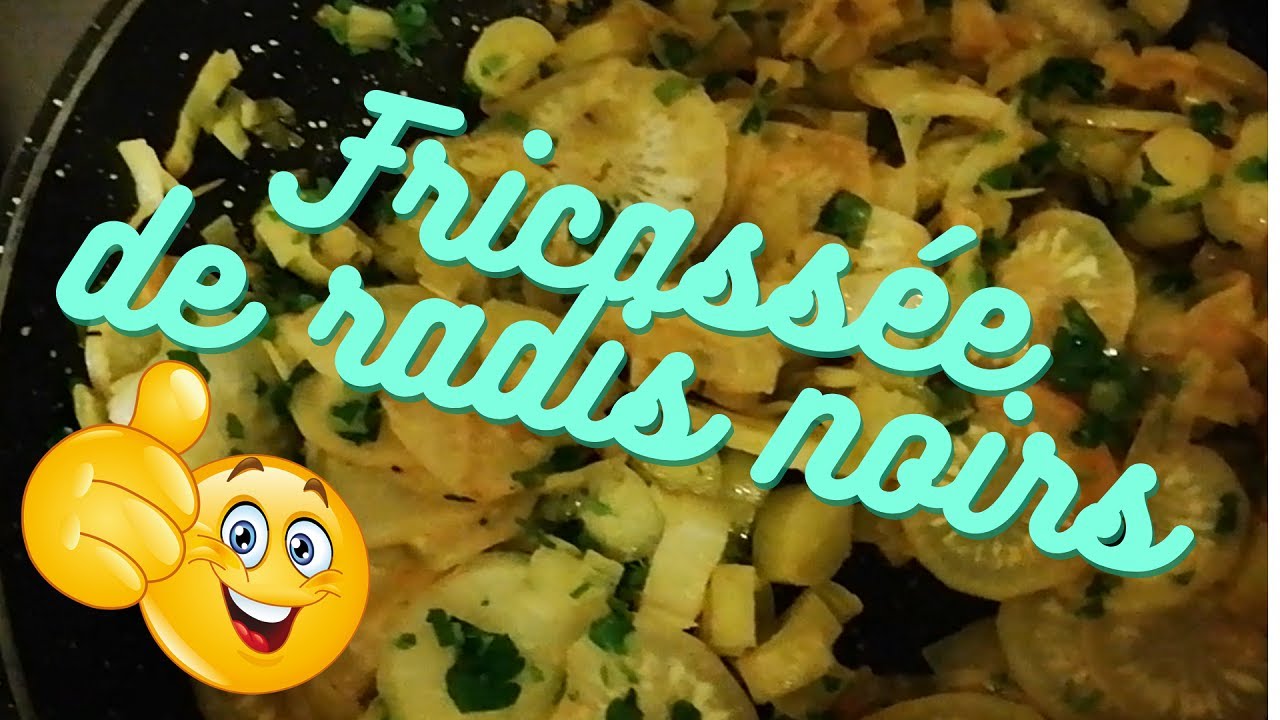 Fricassée de radis noir aux poireaux