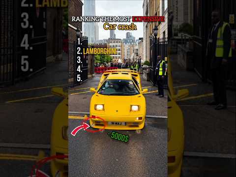 Ranking the most expensive car crashes. #lambo