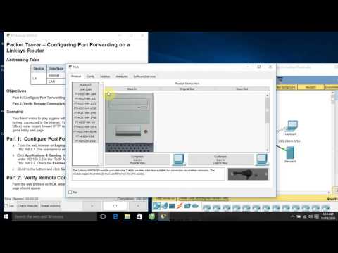[CCNA S2] 11.2.4.4 Packet Tracer - Configuring Port Forwarding on a Linksys Router.