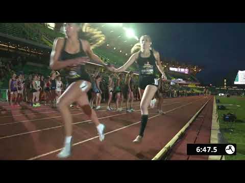 Girls 4000m Distance Medley Relay Varsity - Oregon Relays 2025 [Full Race Replay]