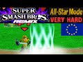 Smash Remix HD Textures Gameplay All Star Mode PAL EUR Link VERY HARD