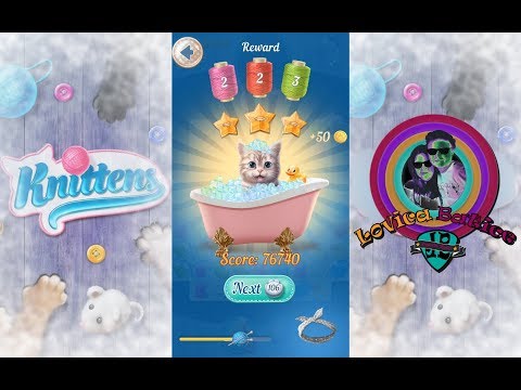 Knittens - Sweet Match 3 Puzzles & Adorable Kittens - Level 101 - 105 - Gameplay