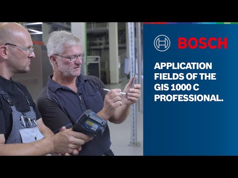 Bosch Šilumos detektorius GIS 1000 C Professional be akumuliatoriaus ir kroviklio video
