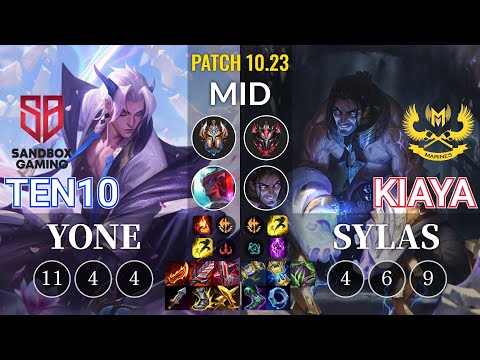 SB Ten10 Yone vs GAM Kiaya Sylas Mid - KR Patch 10.23