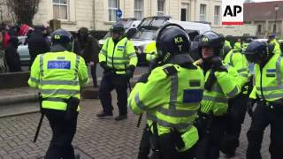 Dover chaos as far-right rally met by opponents