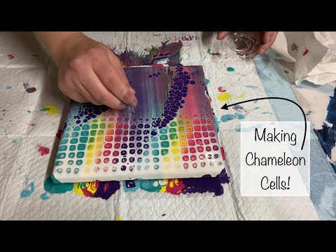 Making Chameleon Cells! Acrylic Swipe With Silicone Modification