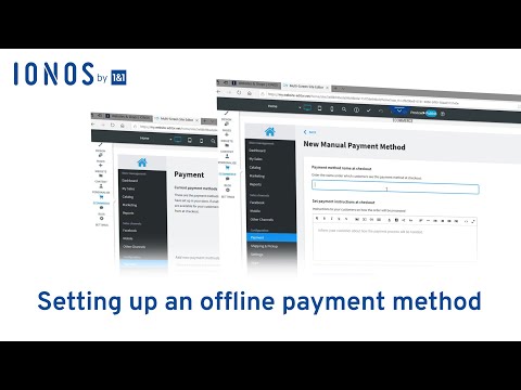 Setting up an offline payment method [MyWebsite Online Store tutorial]