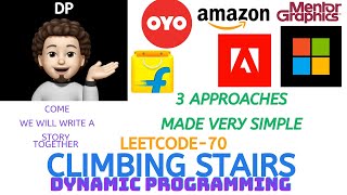 YouTube video 'Climbing Stairs | 3 Approaches | Leetcode 70'