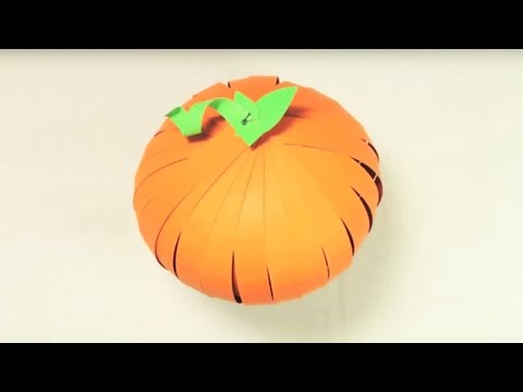 Fabriquer une citrouille en papier pour décorer la maison pour Halloween