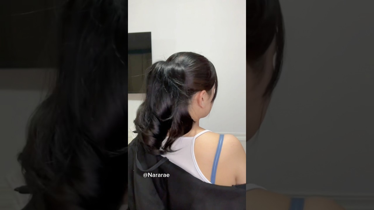 Ponytail hack for short hair #hairstyle #youtubeshorts #beauty