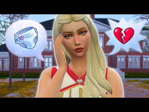 Spoiled cheerleader gets pregnant at school //Sims 4 Teen mom playthrough