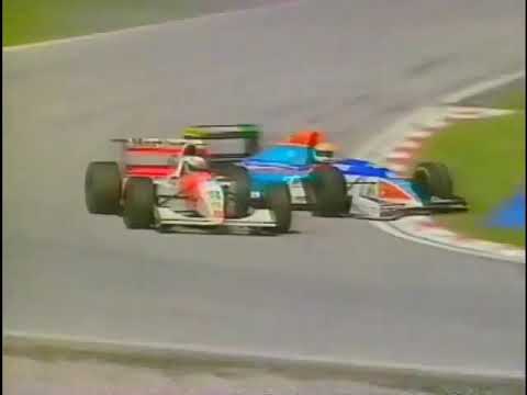 1994 F1 San Marino GP - Pierluigi Martini (Minardi) spun