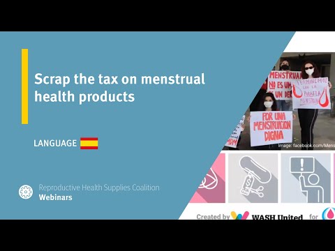 Scrap the tax on menstrual health products