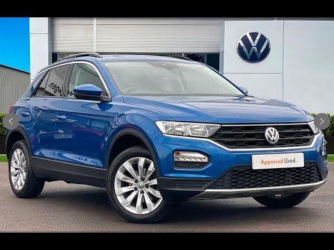 Approved Used Volkswagen T-Roc SE 1.5 TSI Automatic Ravenna Blue | Wrexham Volkswagen