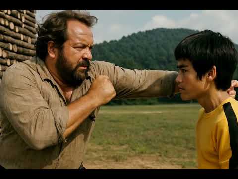 Bud spencer slaps Bruce lee in a real fight