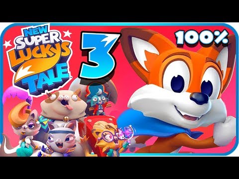 New Super Lucky's Tale Walkthrough Part 3 (Switch, PS4) 100% World 3: Wrestful Retreat