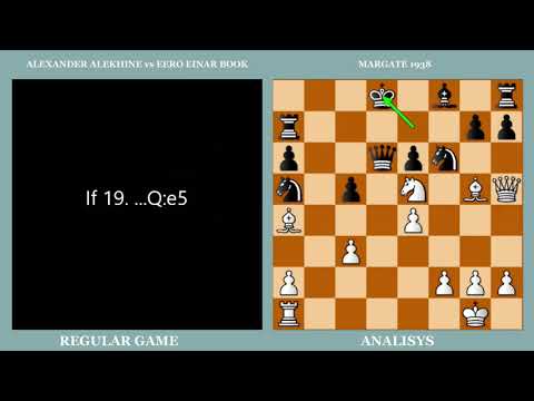 A. ALEKHINE vs E. E. BOOK, BRILLIANT GAME