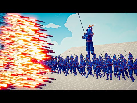 100x SAMURAI + GIANT vs EVERY GOD - Totally Accurate Battle Simulator TABS